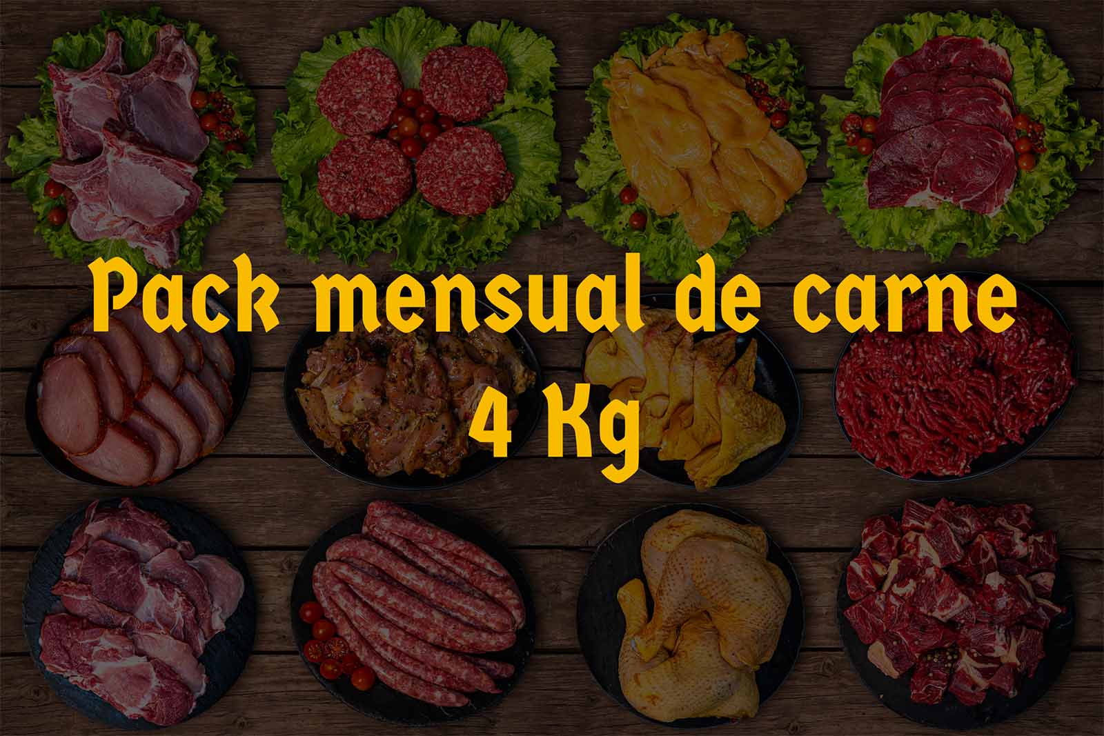Pack mensual de carne 4KG - Quintana